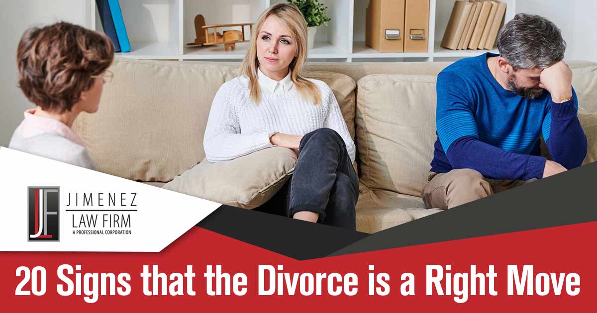 Common Problems in Marriage, 20 Signs that the Divorce is a right move