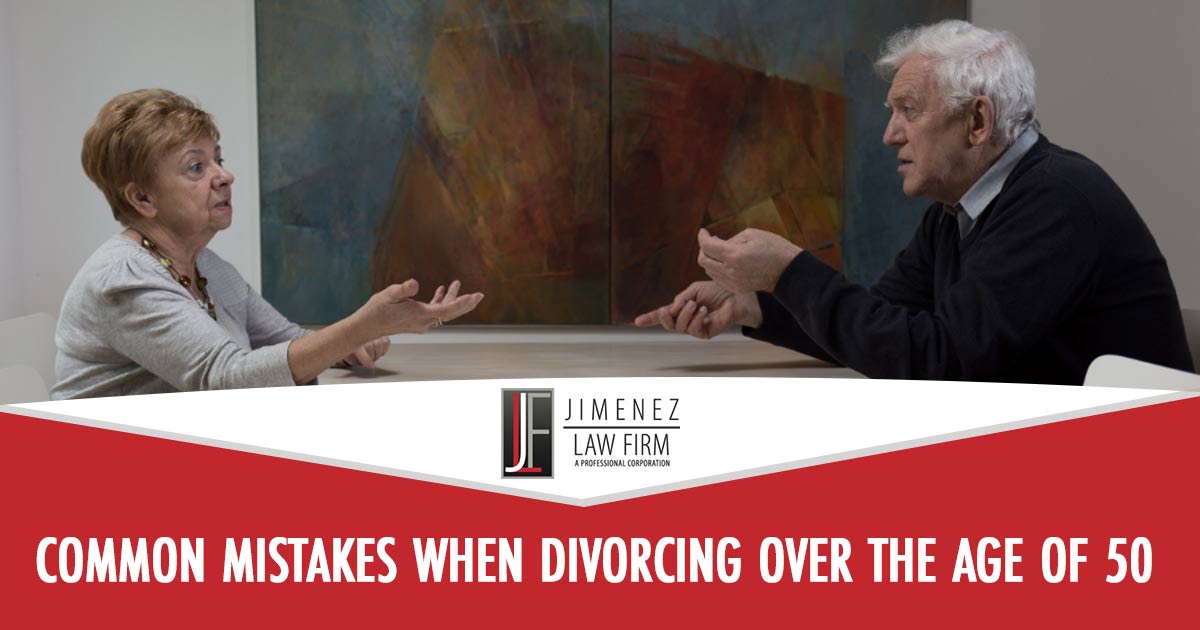 Common Mistakes When Divorcing Over the Age of 50
