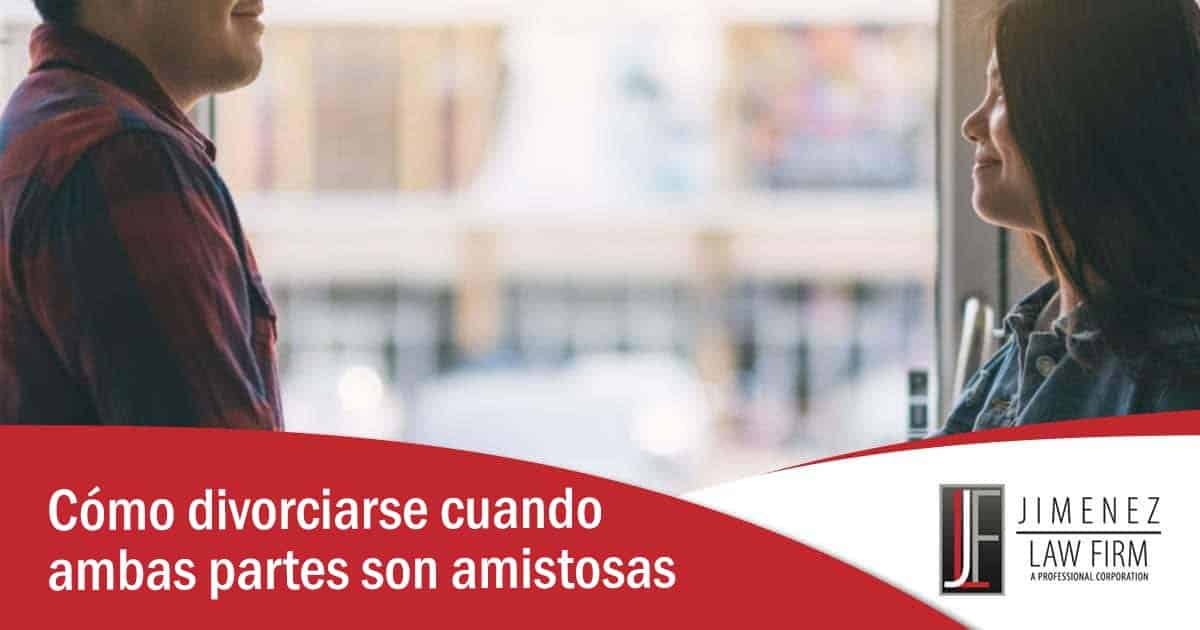 Cómo divorciarse cuando ambas partes son amistosas