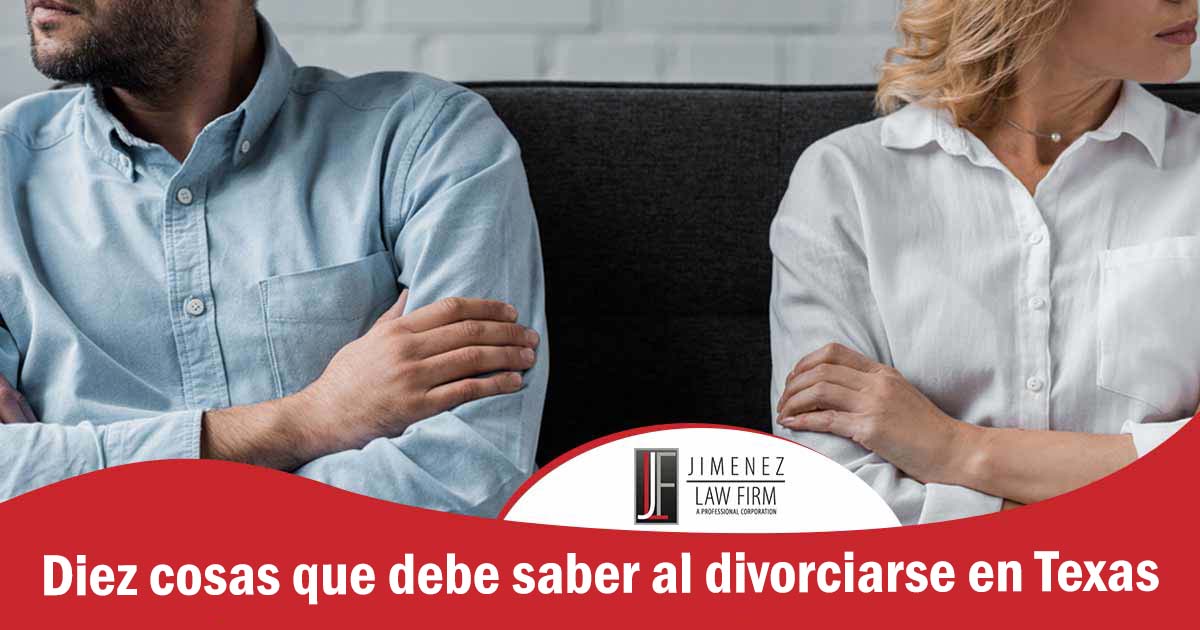 Diez cosas que debe saber al divorciarse en Texas