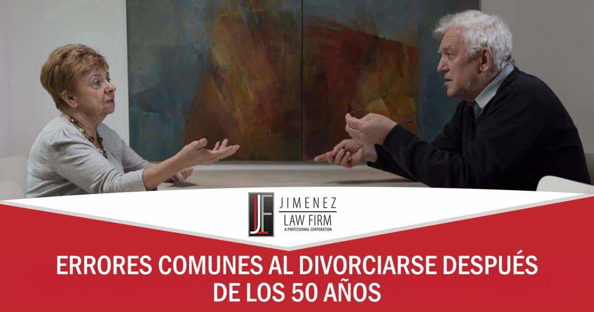 Errores comunes al divorciarse después de los 50 años