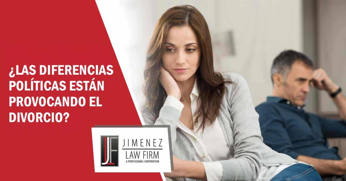 ¿Las diferencias políticas están provocando el divorcio?