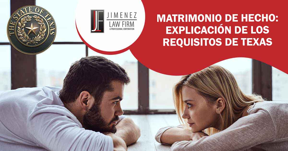 Matrimonio de hecho: explicación de los requisitos de Texas