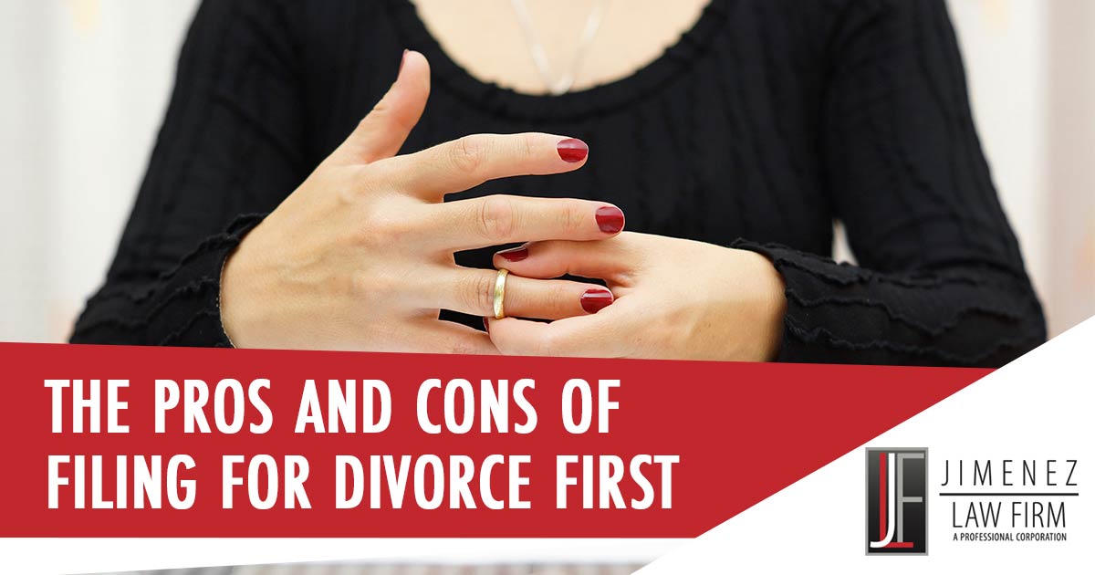 The Pros and Cons of Filing for Divorce First