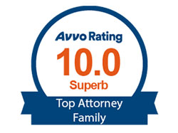 Avvo Rating 10.0 Superb – Top Attorney – Family